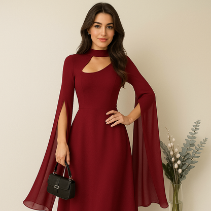 Zeniva™ Scarlet Muse Dress
